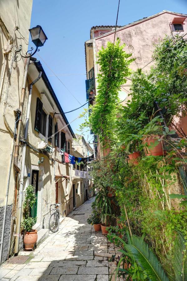 Luminous 2Bd Stone Apt In The Alleys Of Corfu Town Exterior foto